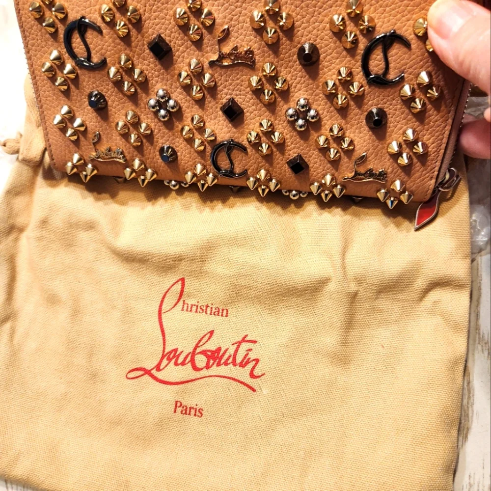 Christian Louboutin Panettone Studded Zippy Wallet LIKE NEW & DUST BAG COA - Picture 7 of 8